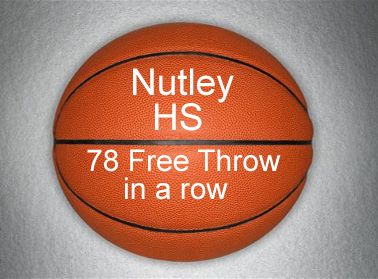 Nutley High School basketball 78 free throw in a row in Nutley, New Jersey